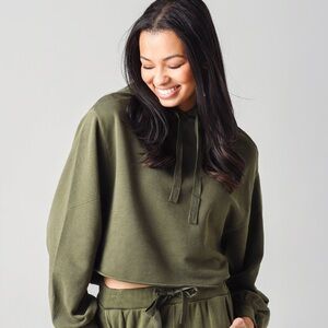 Frame Denim Olive Green Women's Cropped Sweater CLEARANCE ITEM SUPER DEAL